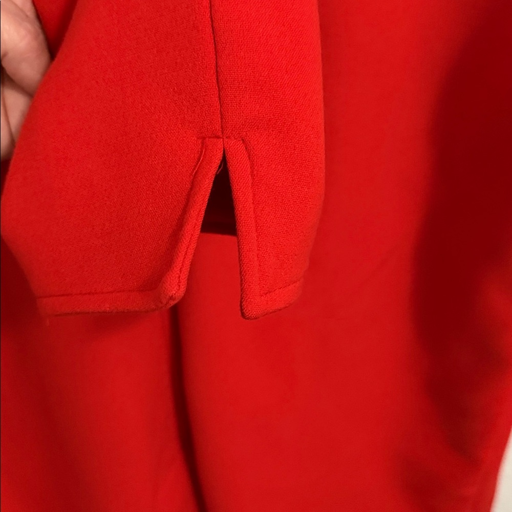 Multiples Red Jacket with Draped Collar Size L - image 5